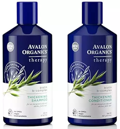 Avalon Organics Thickening Shampoo and Conditioner