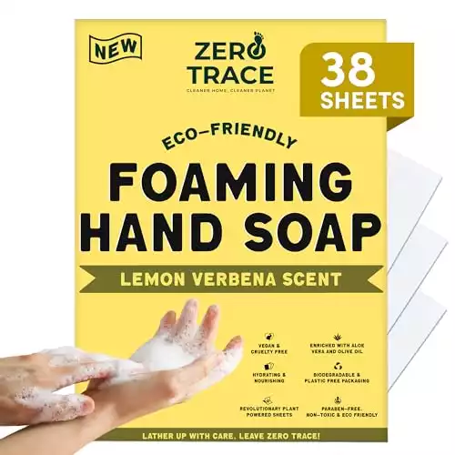 ZERO TRACE Foaming Hand Soap Sheets