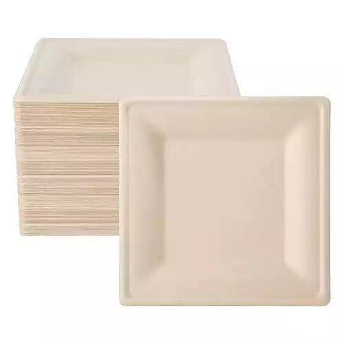 ECOLipak Compostable Square Plates